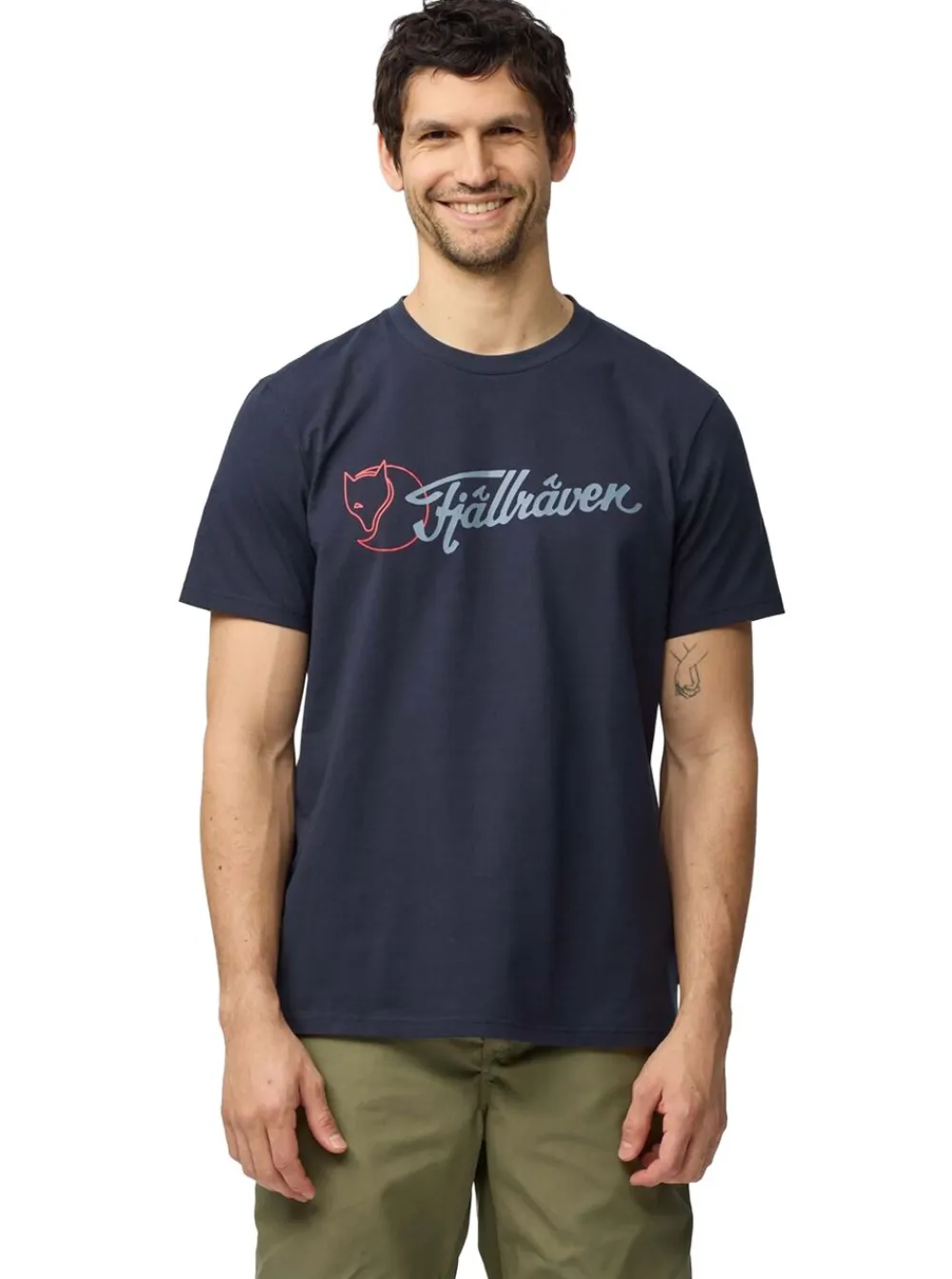 Best Fjällräven Archive Logo T-Shirt Herr