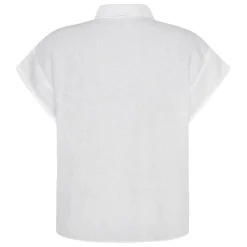 Best Knowledge Cotton ASTER fold up short sleeve linen shirt Dam