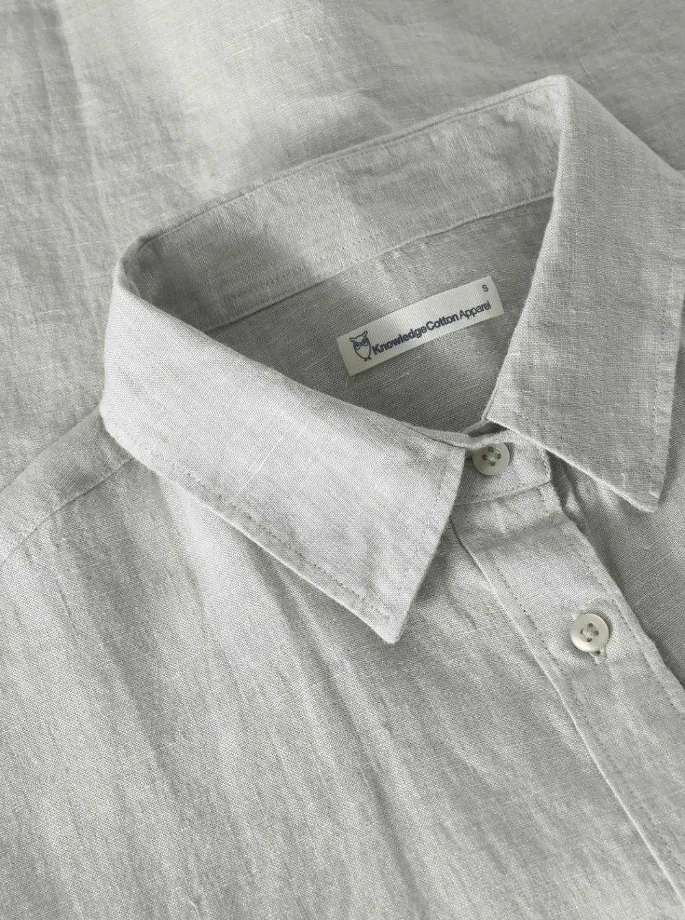 Allt Under Överdelar|Skjortor & Blusar | Knowledge Cotton ATER fod up hort eeve inen hirt Da