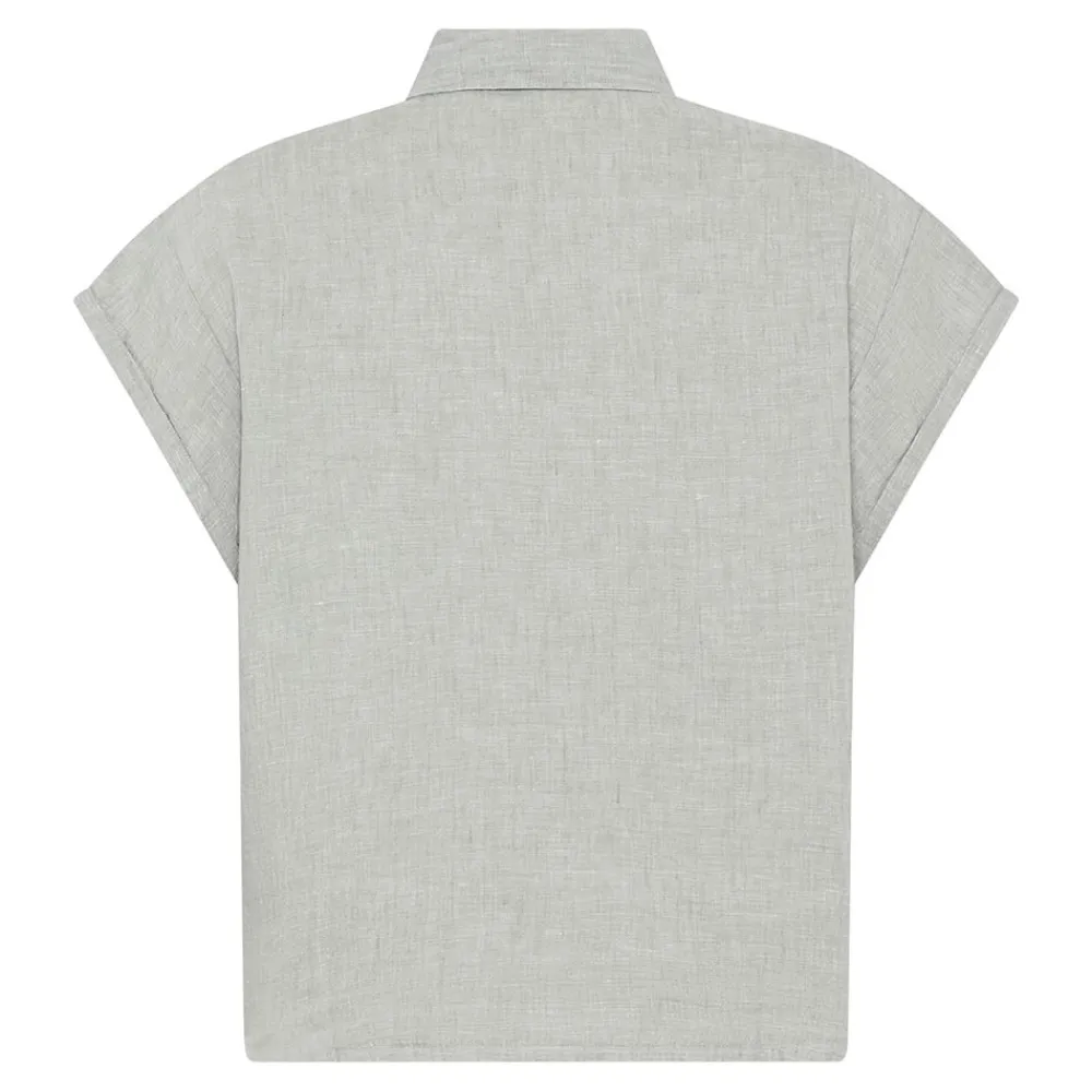 Allt Under Överdelar|Skjortor & Blusar | Knowledge Cotton ATER fod up hort eeve inen hirt Da