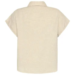 Discount Knowledge Cotton Aster Fold Up Short Sleeve Linen Shirt Dam