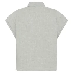 Clearance Knowledge Cotton ASTER fold up short sleeve linen shirt Dam