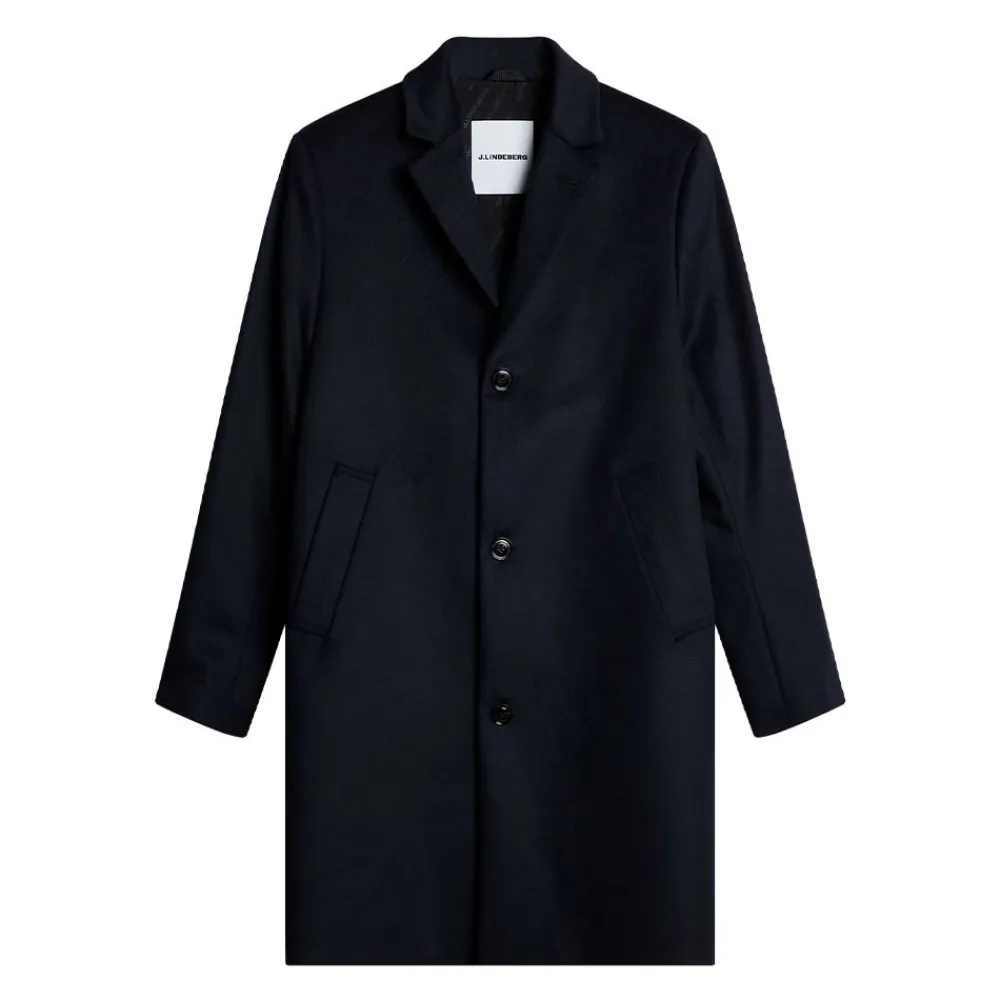 Discount J.Lindeberg August Melton Cashmere Coat herr