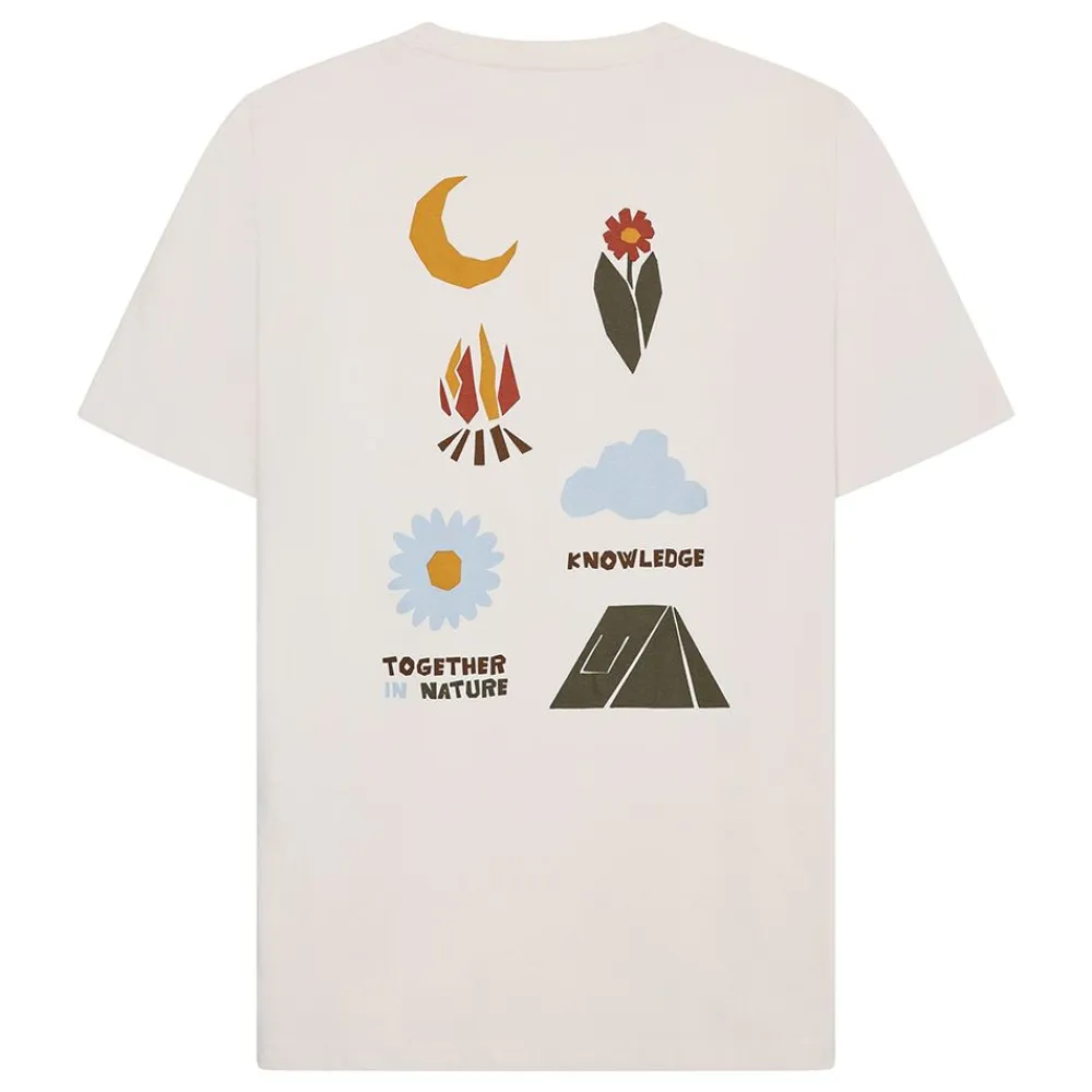 Outlet Knowledge Cotton Back print t-shirt Herr