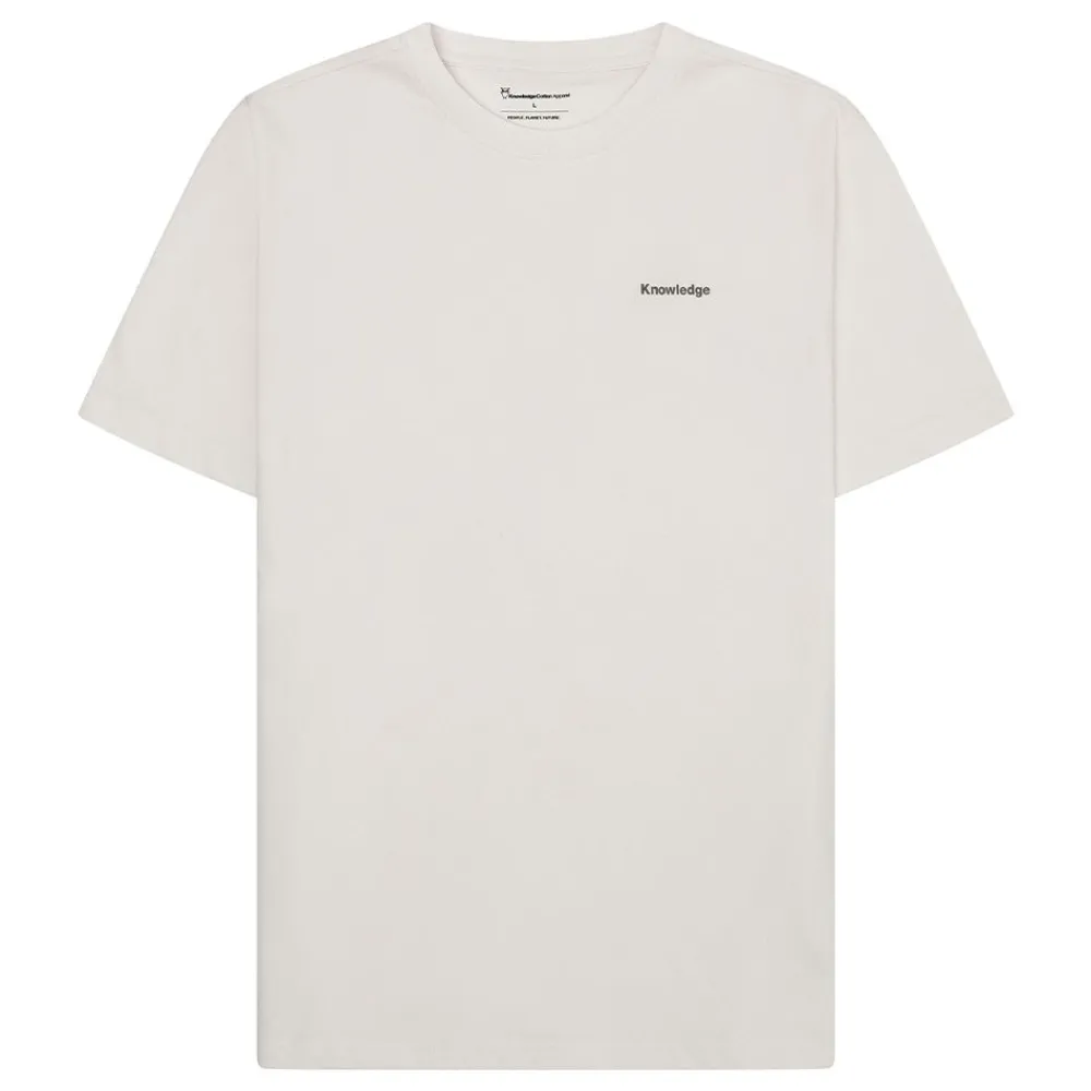 Outlet Knowledge Cotton Back print t-shirt Herr