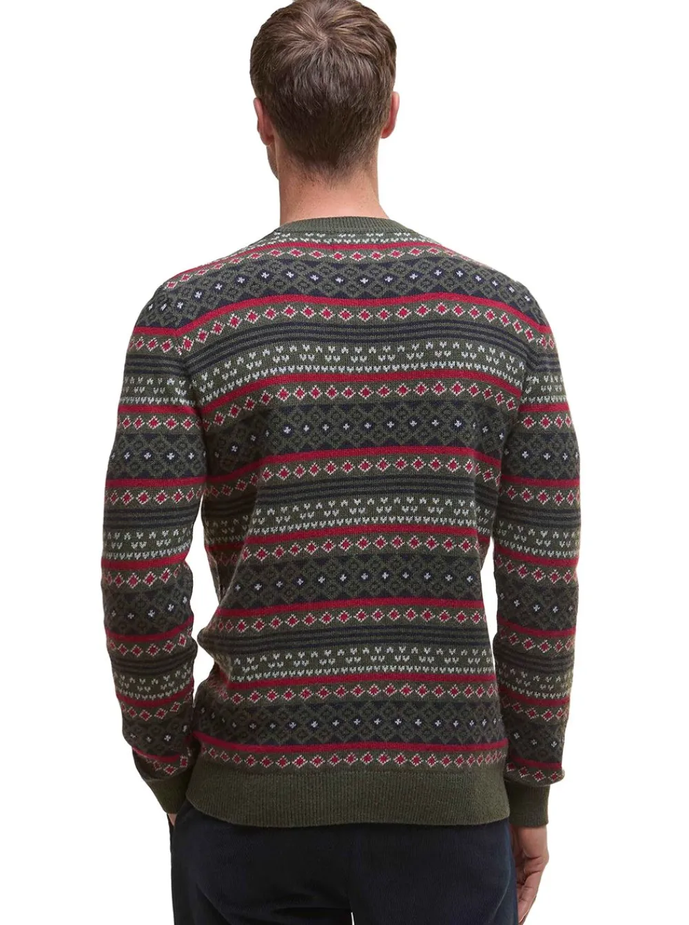 Clearance Barbour Easdale Fair Isle Crew Neck Sweater