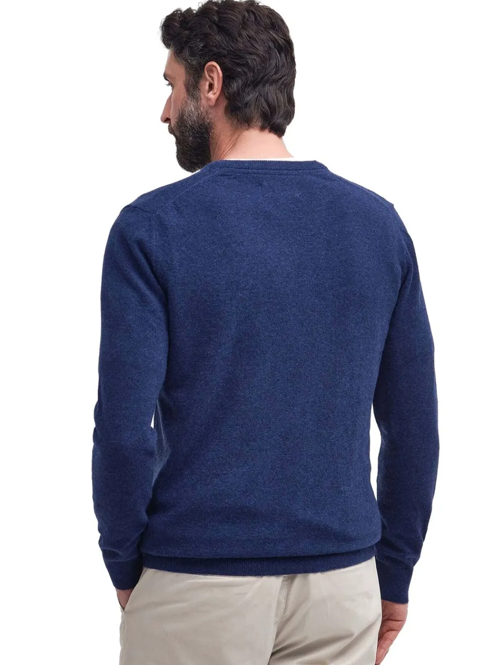 Allt Under Överdelar | Barbour Eential V-neck Wool Jumper Herr