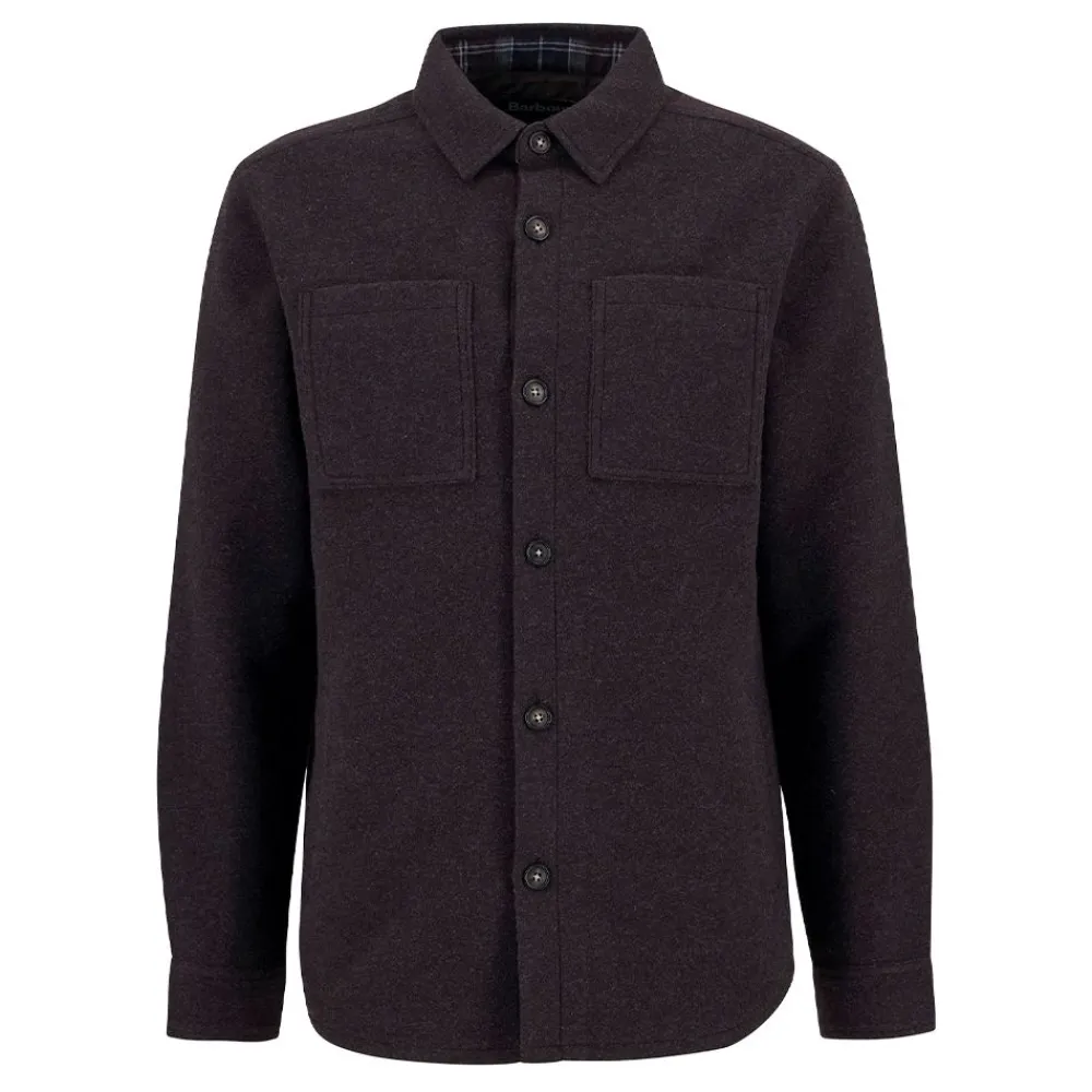 Outlet Barbour Marlow Tailored Wool Blend Overshirt herr