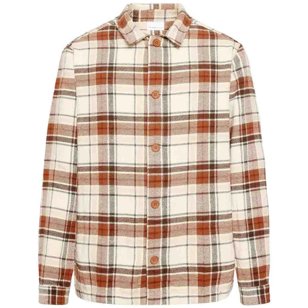 Vårjackor|Allt Under Jackor | Knowledge Cotton Big Checked Heavy Fanne Overhirt Herr