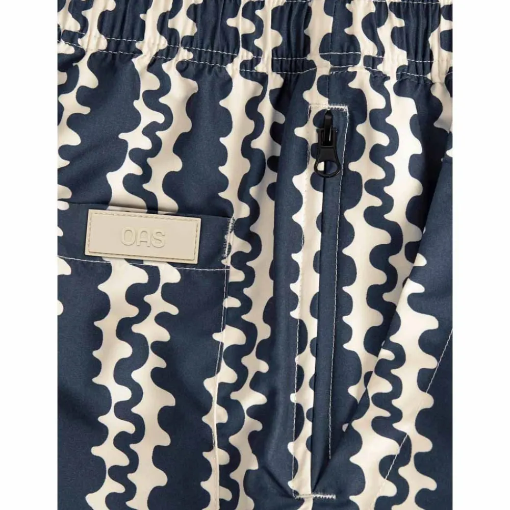 Online OAS Blue Scribble Swim Shorts Herr