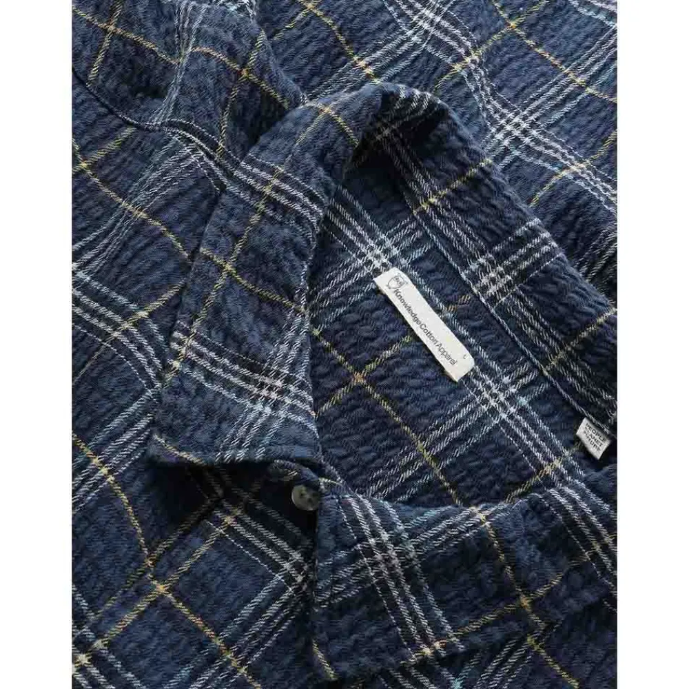 Skjortor|Allt Under Överdelar | Knowledge Cotton Box Fit eerucker hort eeved hirt Herr