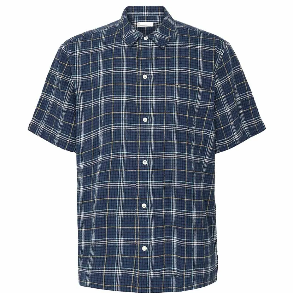 Skjortor|Allt Under Överdelar | Knowledge Cotton Box Fit eerucker hort eeved hirt Herr