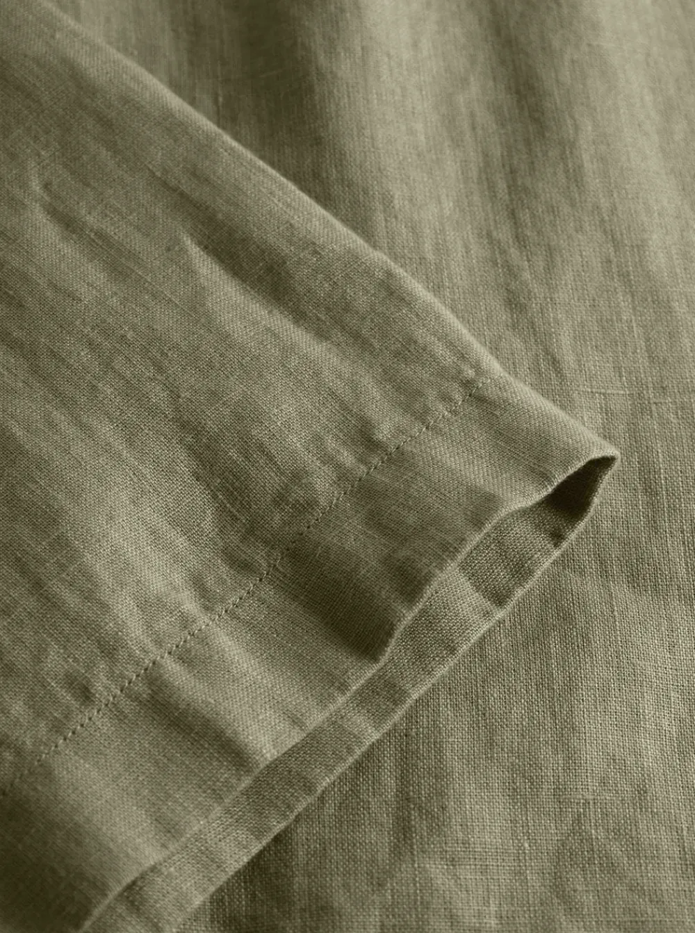 Online Knowledge Cotton Box fit short sleeved linen shirt GOTS/Vegan herr