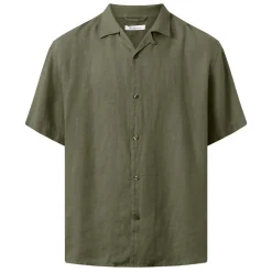 Allt Under Linnekläder|Linneskjortor | Knowledge Cotton Box fit hort eeved inen hirt GOT/Vegan herr