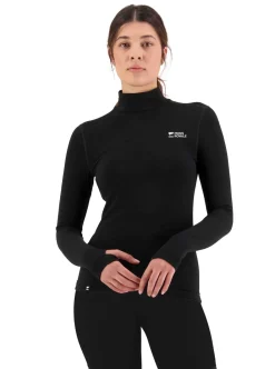 Mons Royale Cascade Merino Base Layer Mock Neck Long Sleeve Dam
