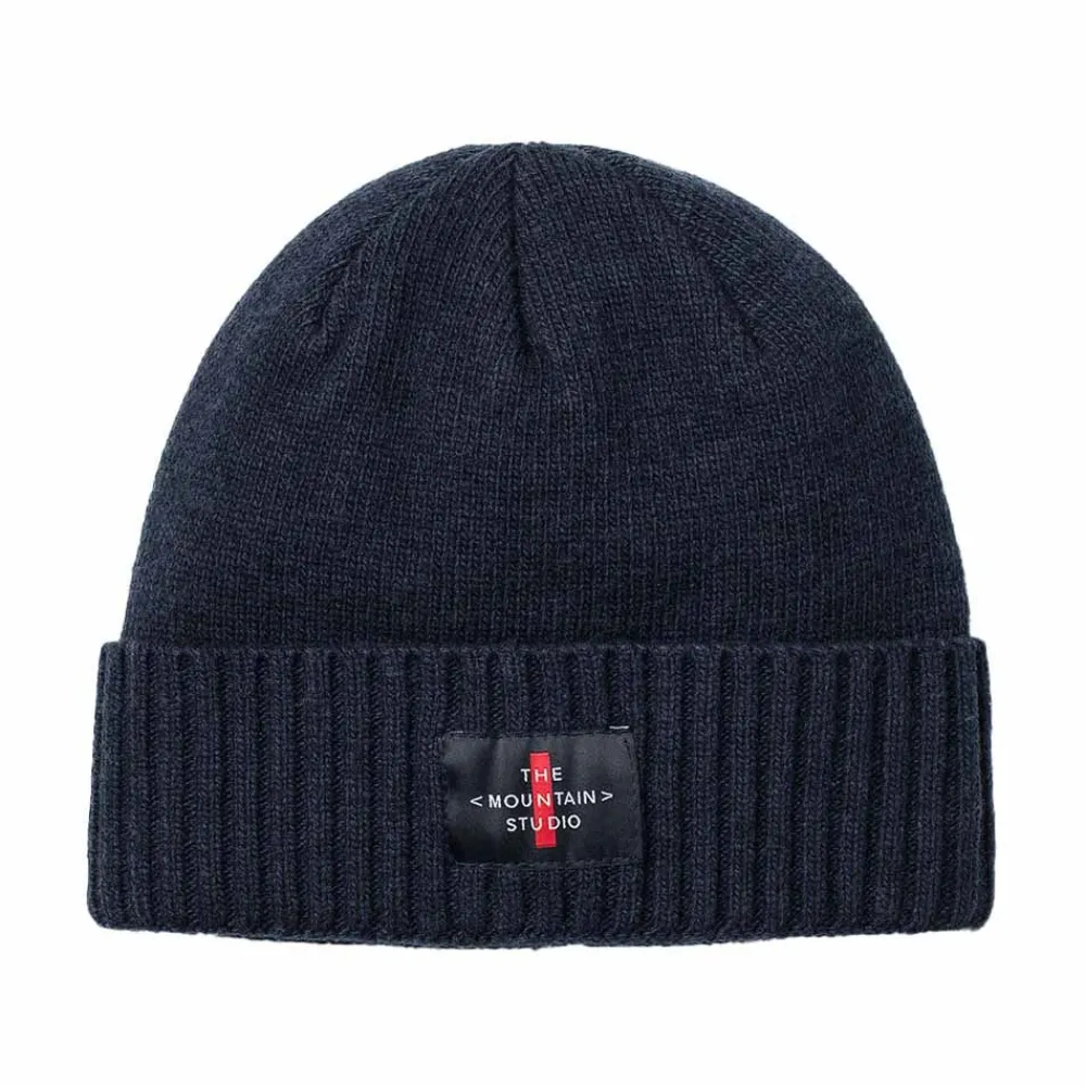 Discount The Mountain Studio C-6 Cashmere Mix Cross Logo Beanie Herr