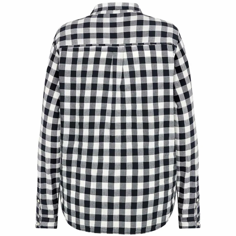 Allt Under Överdelar|Skjortor & Blusar | Knowledge Cotton Check ong Seeved Shirt Dam