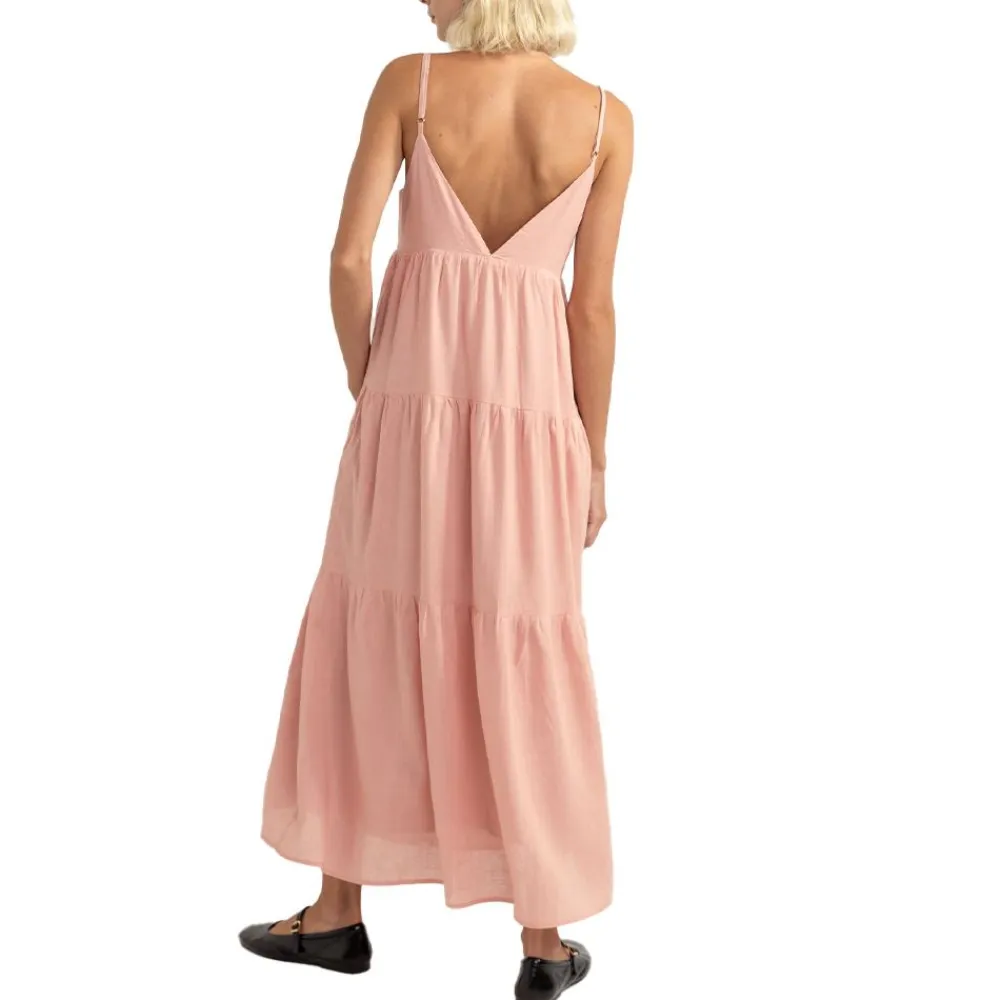 Outlet Rhythm Classic Tiered Midi Dress Dam