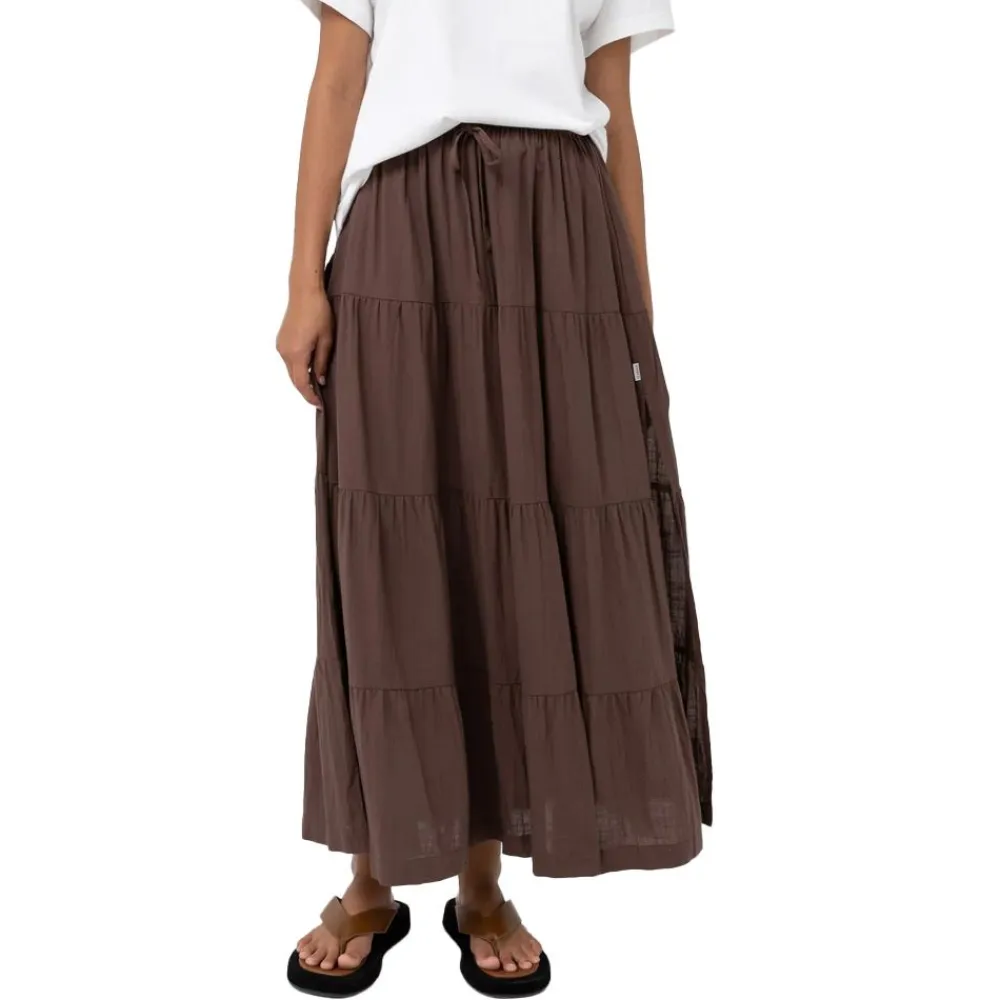 Rhythm Cllassic Tiered Maxi Skirt Dam