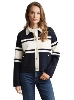 New GANT COLOR BLOCKED CARDIGAN dam