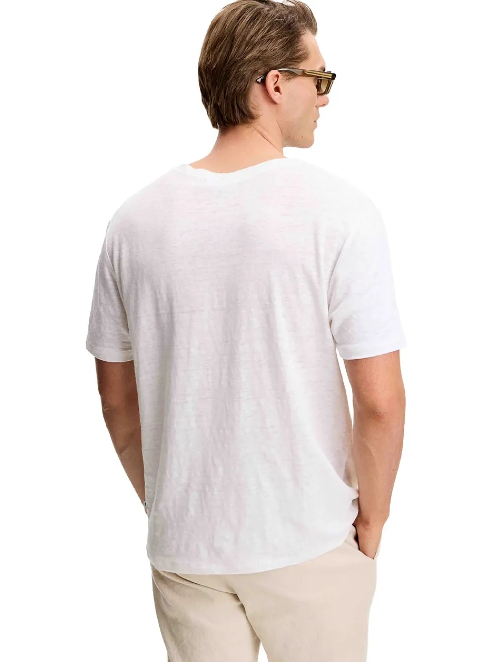 Clearance J.Lindeberg Coma Linen Tee Herr