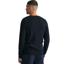 Allt Under Överdelar | GANT Cotton Cable Crew Neck Herr