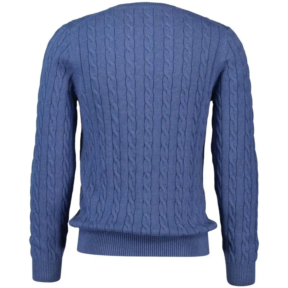 Allt Under Överdelar | GANT Cotton Cable Crew Neck Herr