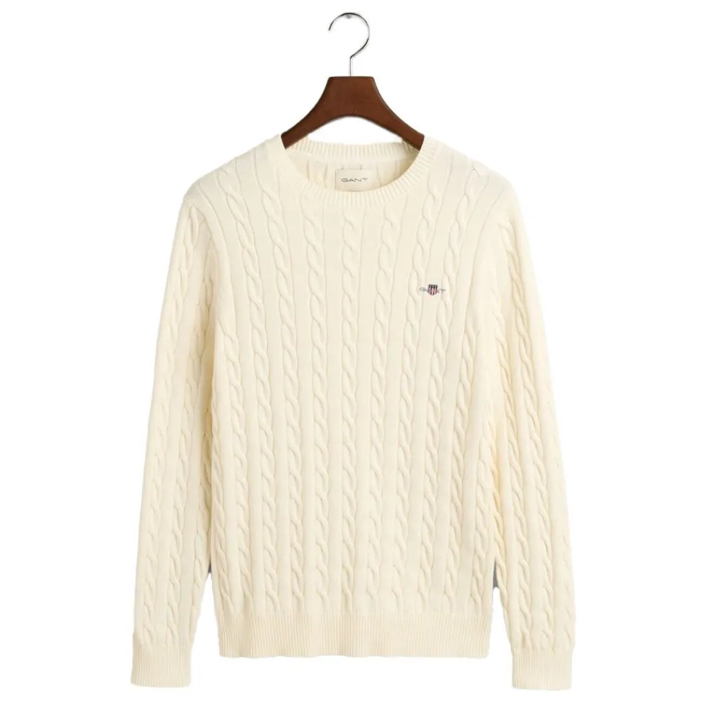 Allt Under Överdelar | GANT Cotton Cabe Crew Neck Herr