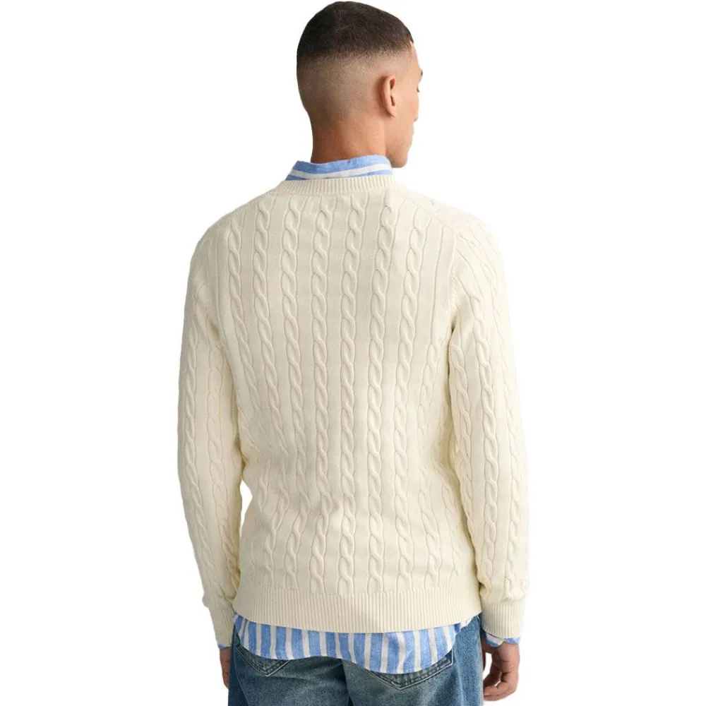 Allt Under Överdelar | GANT Cotton Cabe Crew Neck Herr