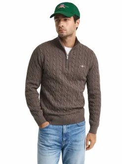 Allt Under Överdelar | GANT COTTON CABE HAF ZIP HERR