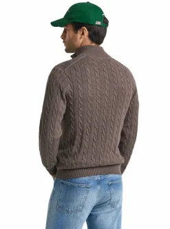 Allt Under Överdelar | GANT COTTON CABE HAF ZIP HERR