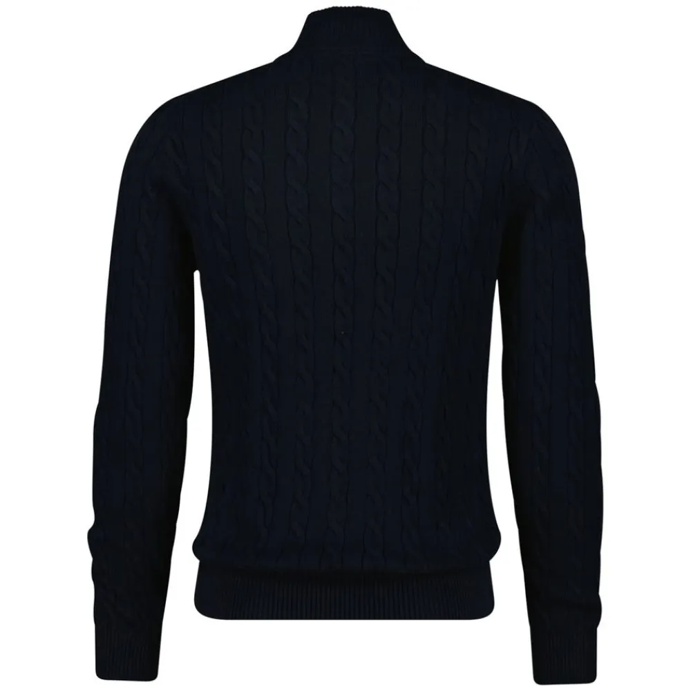 Online GANT Cotton Cable Half Zip Herr