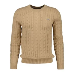 Allt Under Överdelar | GANT Cotton Cabe Knit Herr