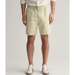 Clearance GANT Cotton-Linen Shorts Herr