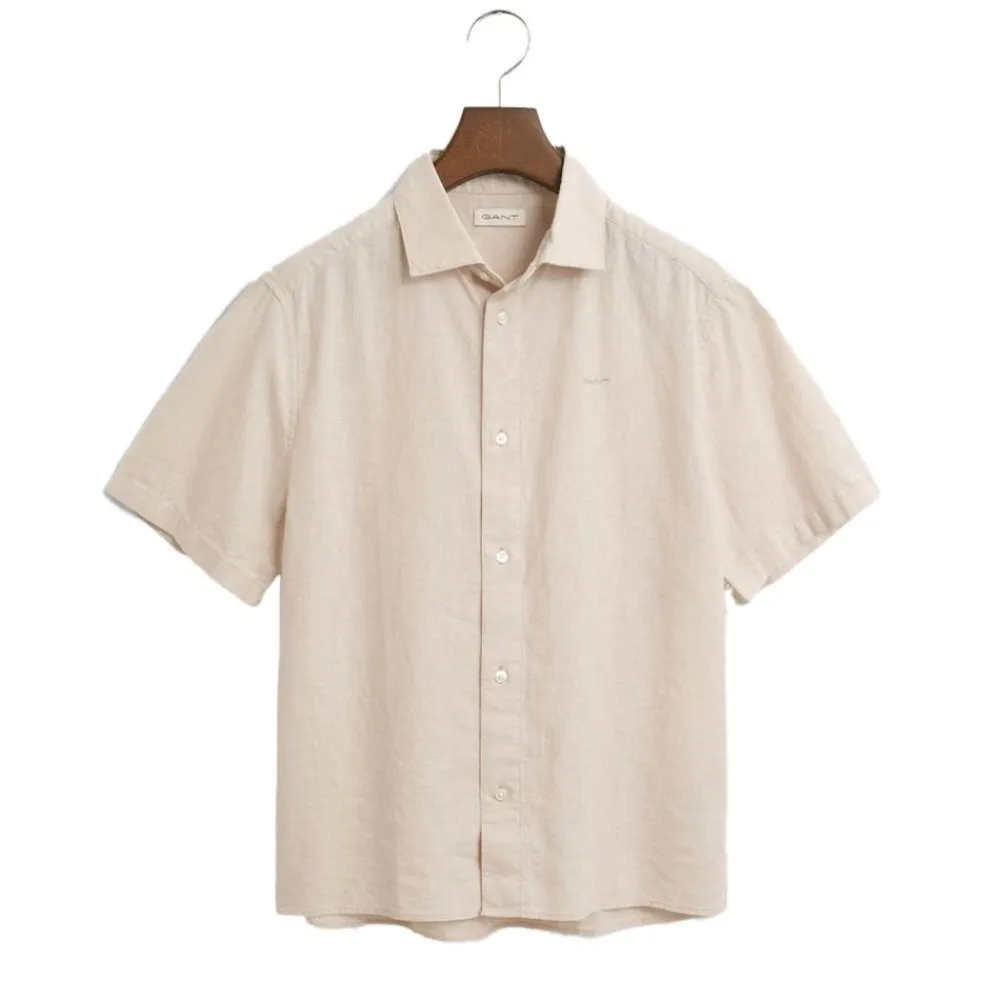 Outlet GANT Cotton Linen SS Shirt Junior