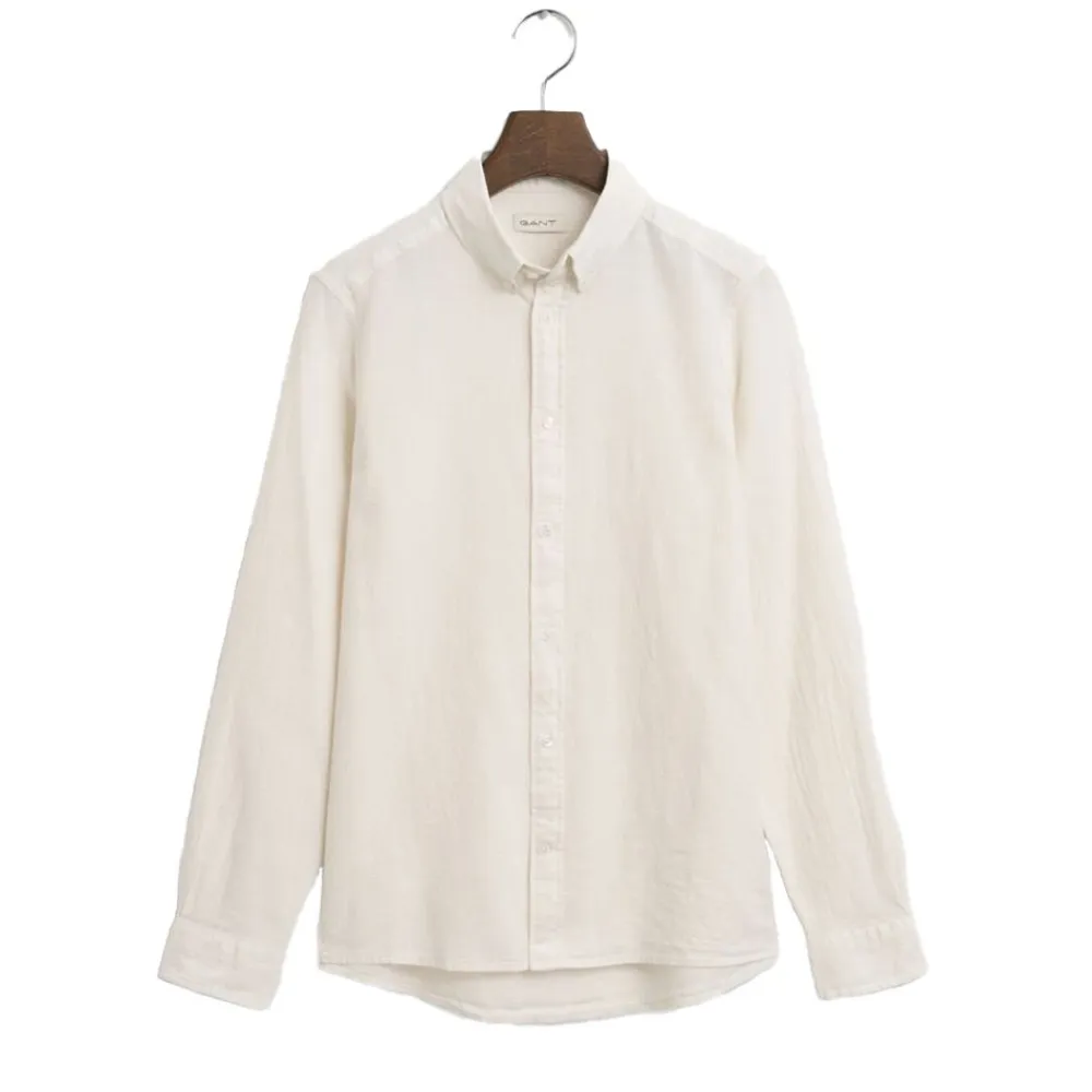 Skjortor|Allt Under Överdelar | GANT Cotton Linnen Botton Down Longsleeve Shirt Junior