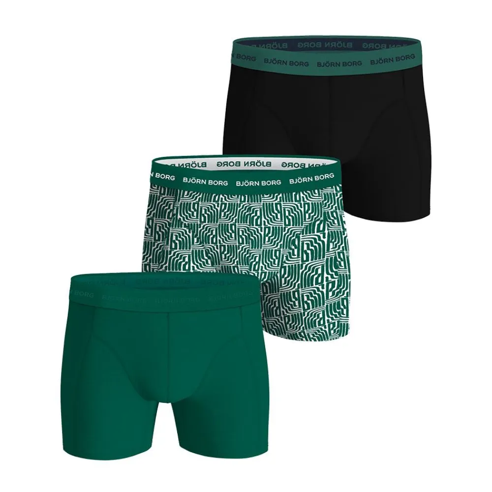 Outlet Björn Borg Cotton Stretch Boxer 3-Pack Herr