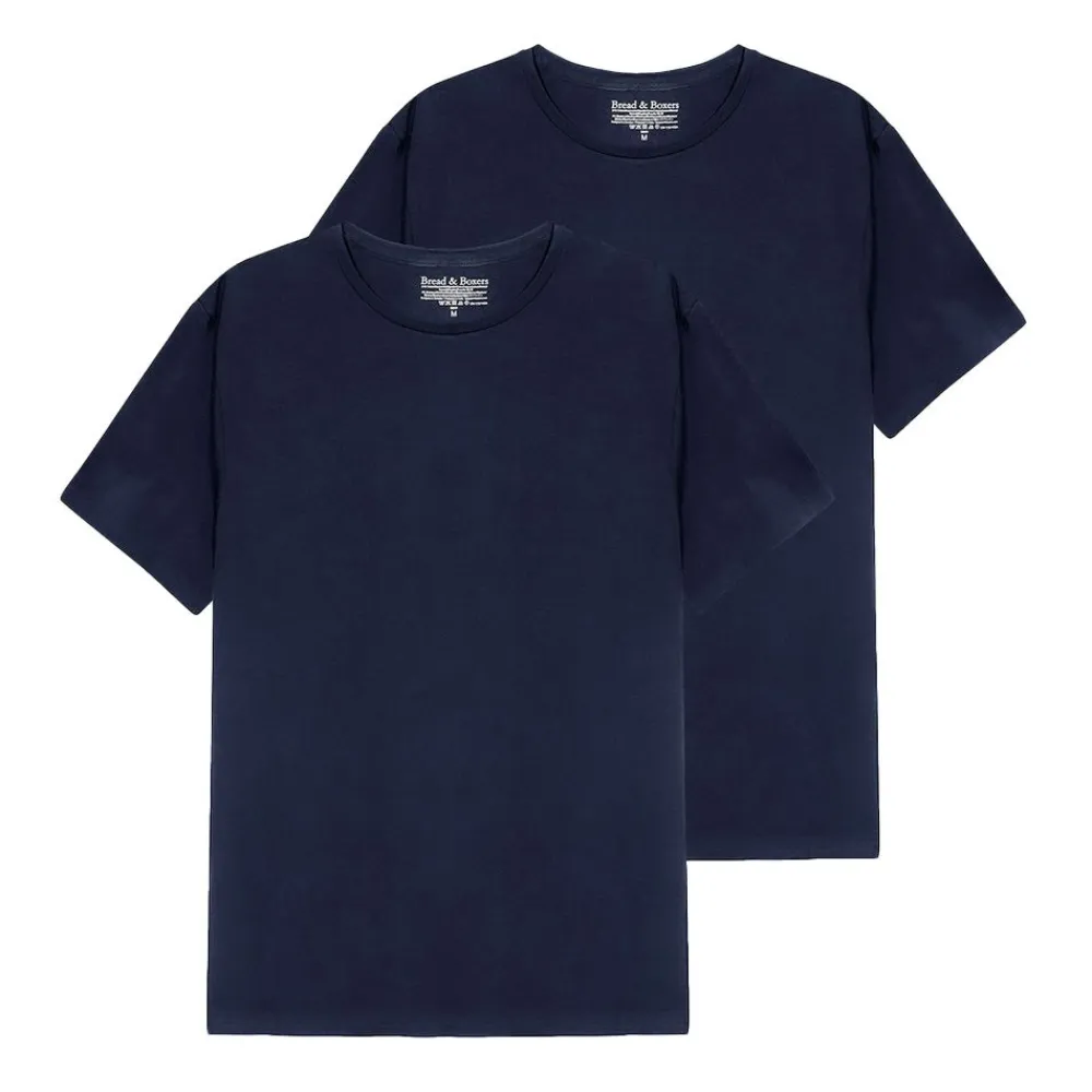 Outlet Bread & Boxers Crew-Neck Cotton Stretch 2-pack Herr