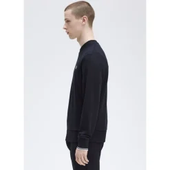 New Fred Perry Crew Neck Sweatshirt Herr