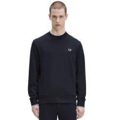 New Fred Perry Crew Neck Sweatshirt Herr