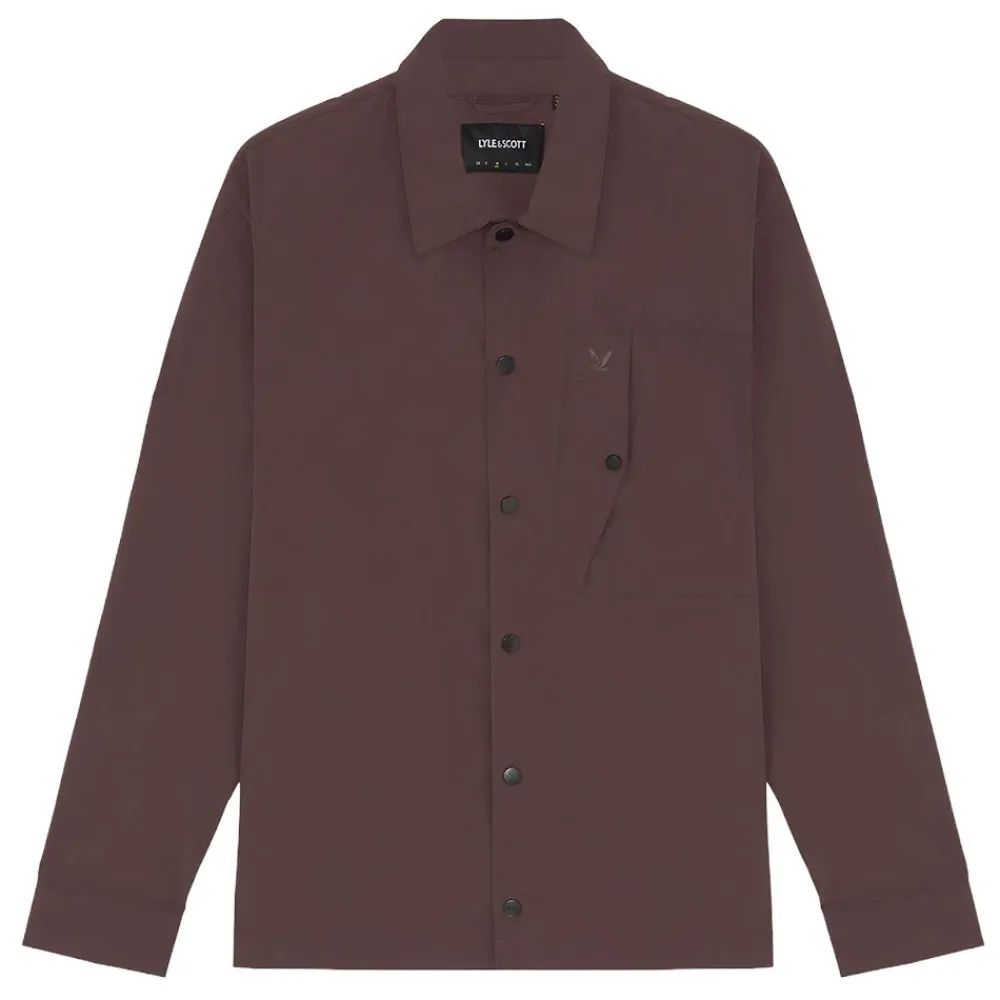 Outlet Lyle & Scott Crinkle Nylon Overshirt herr