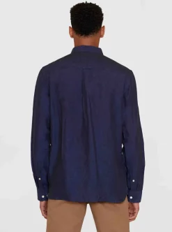 Allt Under Linnekläder|Linneskjortor | Knowledge Cotton Custo fit linen shirt GOTS/Vegan Herr