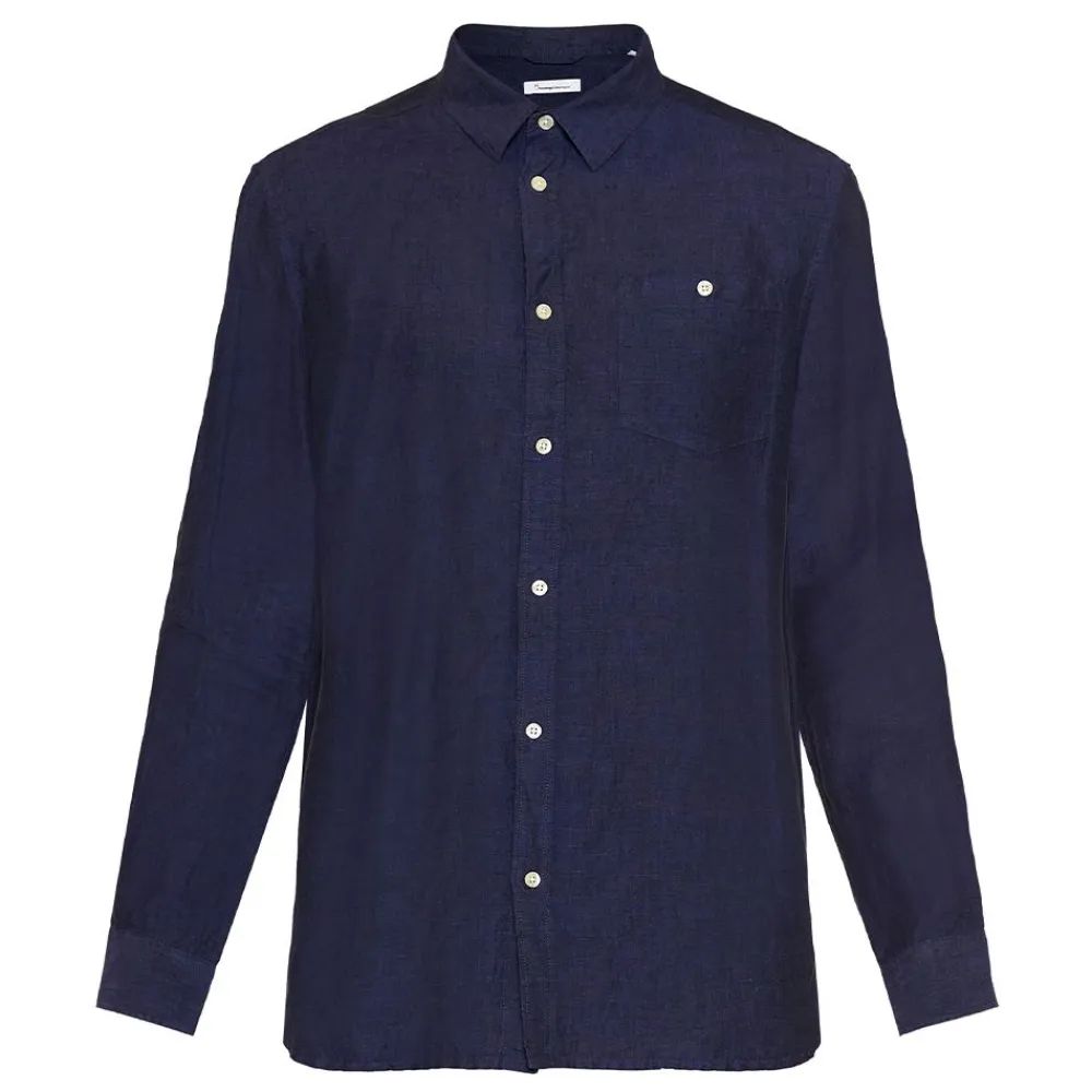 Allt Under Linnekläder|Linneskjortor | Knowledge Cotton Custo fit linen shirt GOTS/Vegan Herr