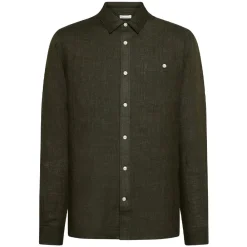 Clearance Knowledge Cotton Custom fit linen shirt GOTS/Vegan