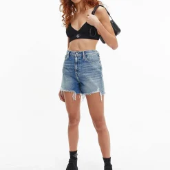 Allt Under Nederdelar|Shorts | Calvin Klein Denim Mom Shorts Dam
