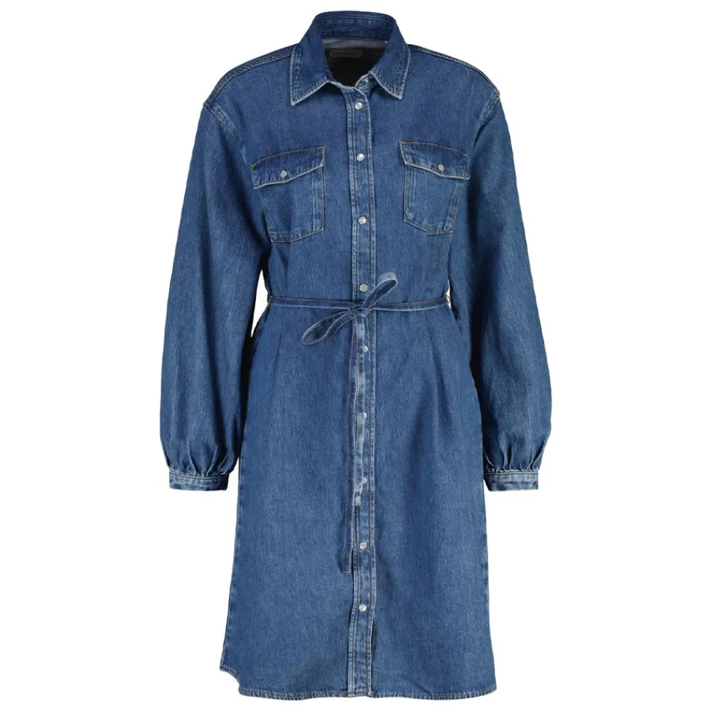 Clearance GANT DENIM VOLUME SLEEVE SHIRT DRESS DAM