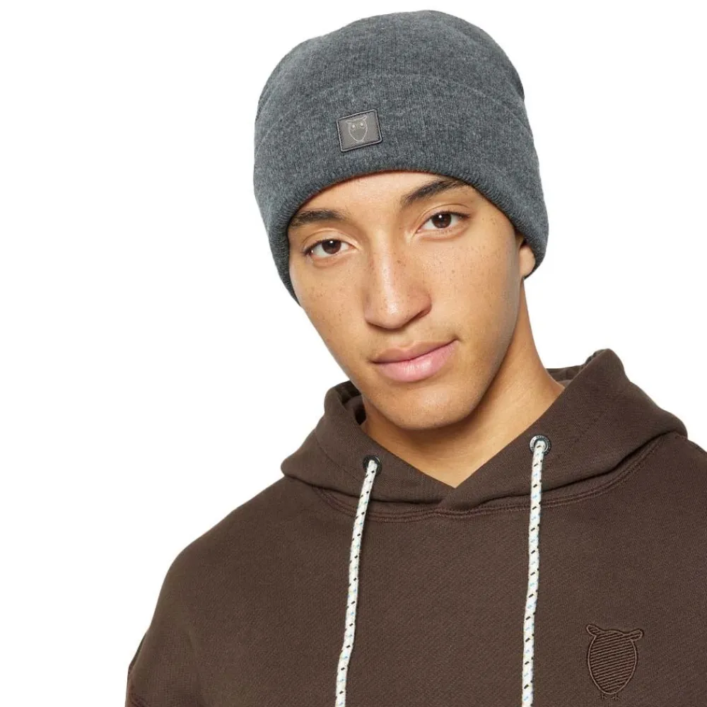 Accessoarer | Knowledge Cotton Double Layer Wool Beanie