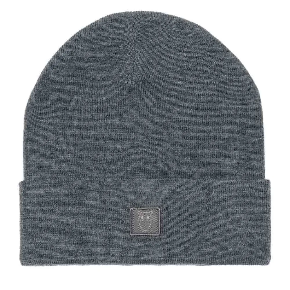 Sale Knowledge Cotton Double Layer Wool Beanie