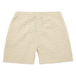 Outlet OAS Ecru Porto Waffle Shorts Herr