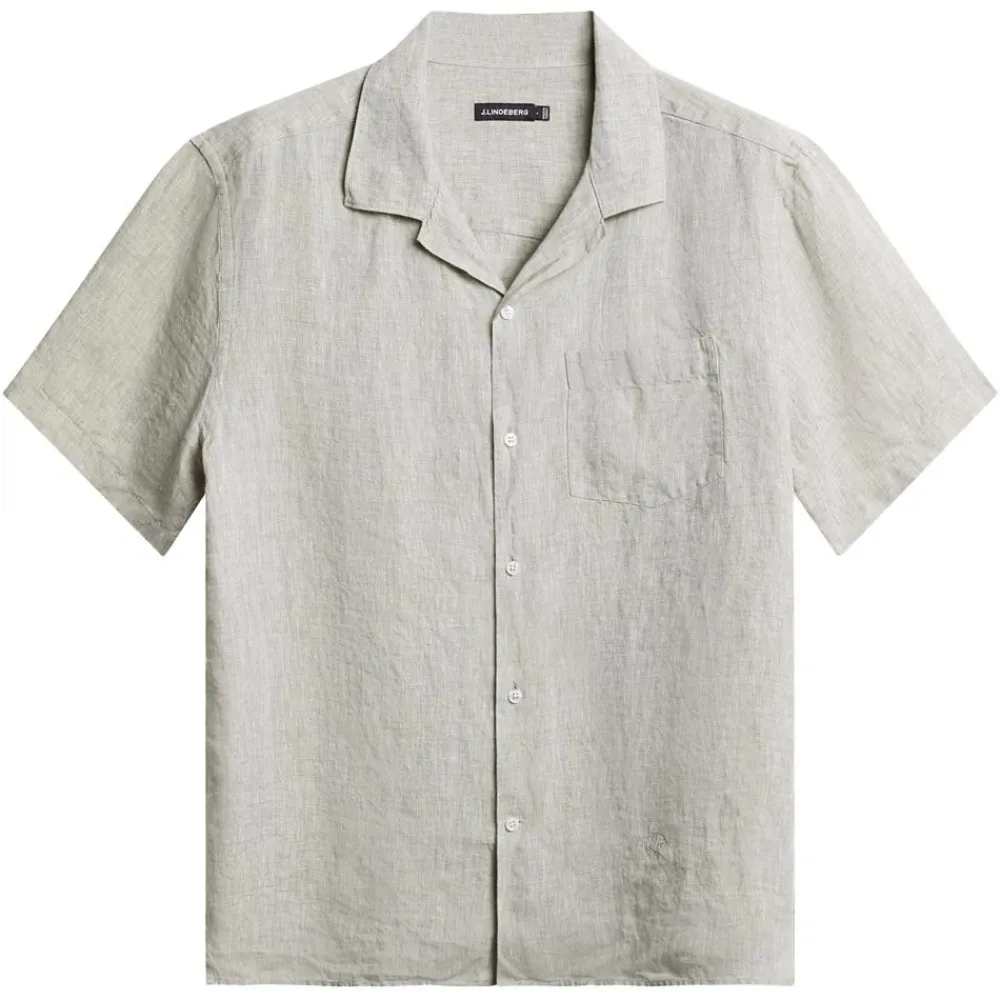 Discount J.Lindeberg Elio Linen Melange Shirt Herr